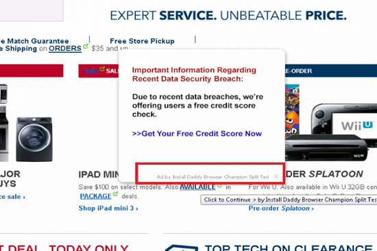 Ads by Install Daddy Browser Champion Split Test